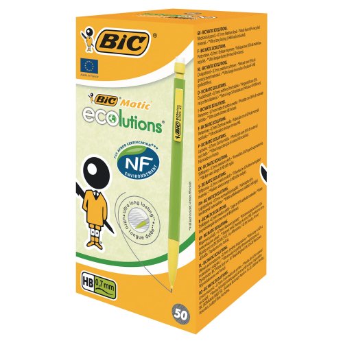 Lyijytäytekynä Bic matic ecolutions 0,7mm 50kpl