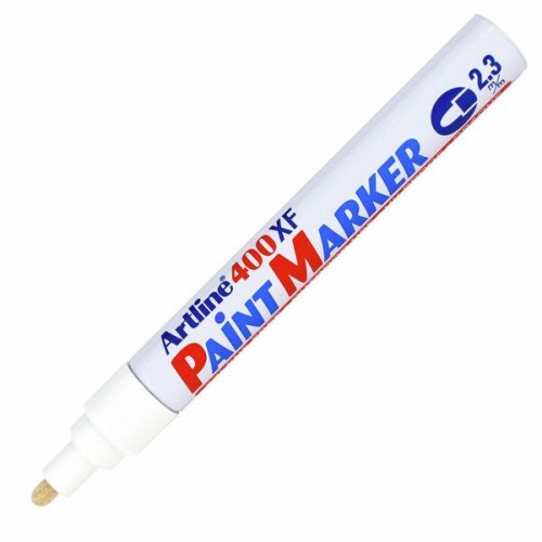 Maalikynä Artline EK-400XF valkoinen 2,3 mm pyöreä