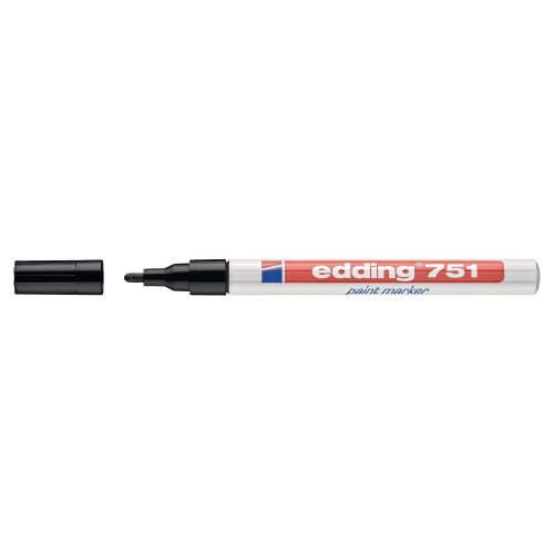 Maalikynä Edding 751 pyöreä 1-2mm musta