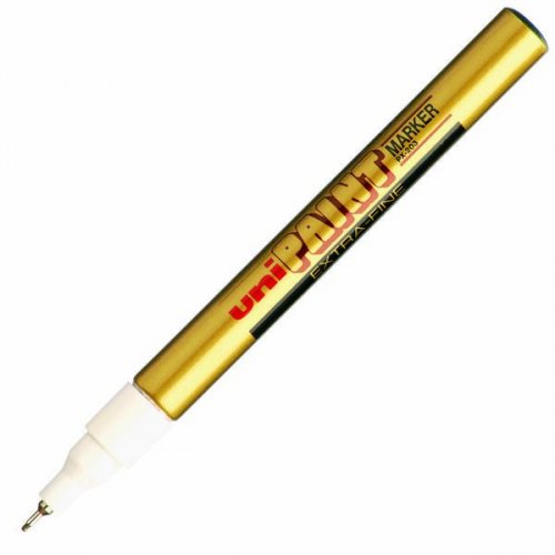 Maalikynä uni-ball PX-203 kulta 0,8 mm pyöreä