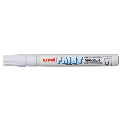 Maalikynä Uni px20 pyöreä 2,2-2,8 mm valkoinen