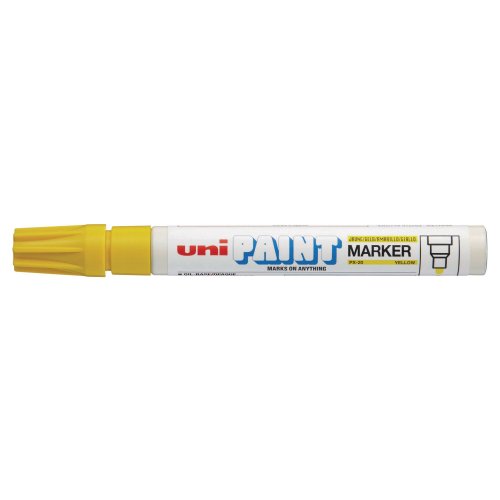 Maalikynä Uni px20 pyöreä 2,2-2,8mm keltainen