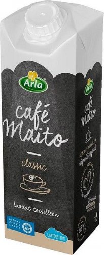Maito Arla Cafe 12x1L Laktoositon UHT
