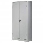 Mappikaappi teräs 4 hyllyä harmaa