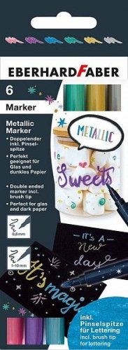 Markkeri EberthardFaber Metallic duo 6 väriä
