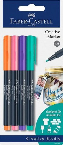 Markkeri FC Creative blister 4-väriä 1,5mm pyöreä kärki