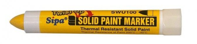 Markkeri Sipa Solid keltainen Twist Up SWU100