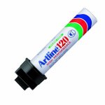 Merkintäkynä Artline 120 Heavy Duty musta 20mm viistokärki