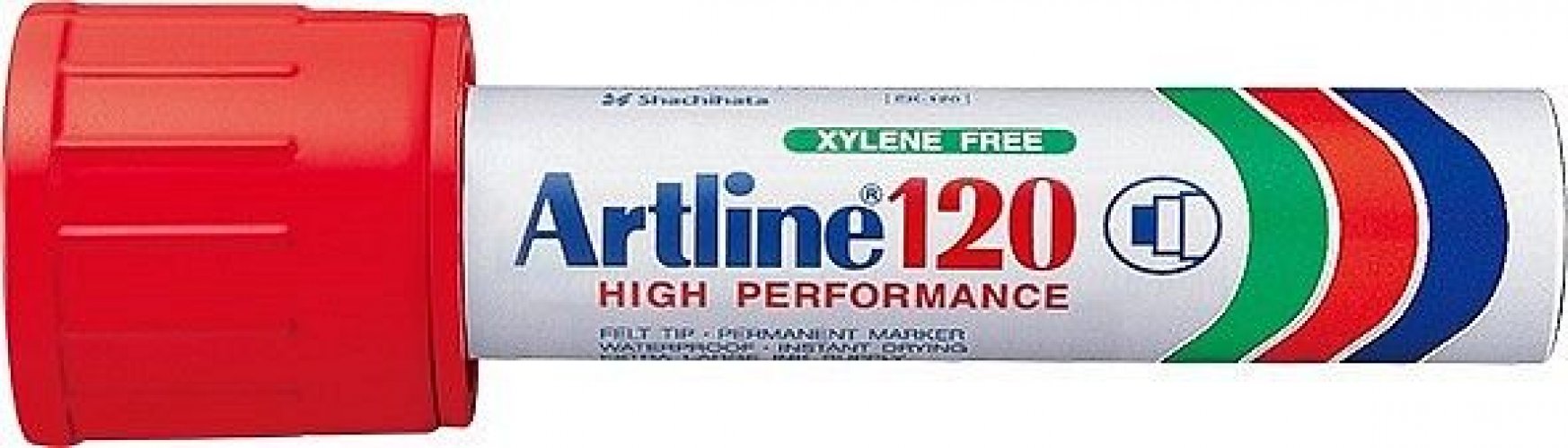 Merkintäkynä Artline 120 Heavy Duty punainen 20mm viistokärki