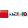 Merkintäkynä Artline 120 Heavy Duty punainen 20mm viistokärki
