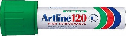 Merkintäkynä Artline 120 Heavy Duty vihreä 20mm viistokärki