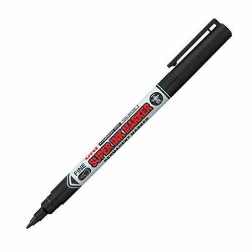 Huopakynä uni Super Ink fine 0,9mm musta pyöreä kärki (PNA-125)