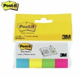 Teippimerkki Post-it 670/4U 20x38mm värilajitelma 4x50kpl