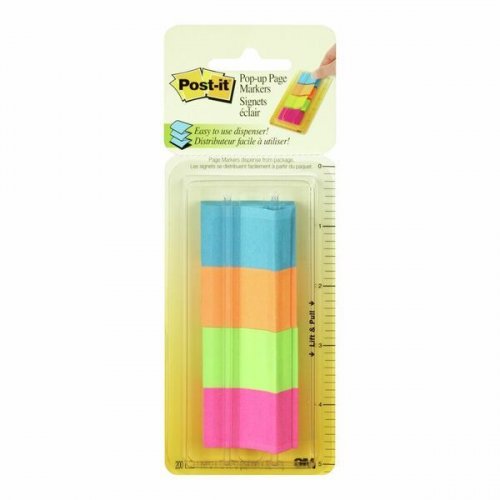 Teippimerkki Post-it 672 värilajitelma 4x50 merkkiä