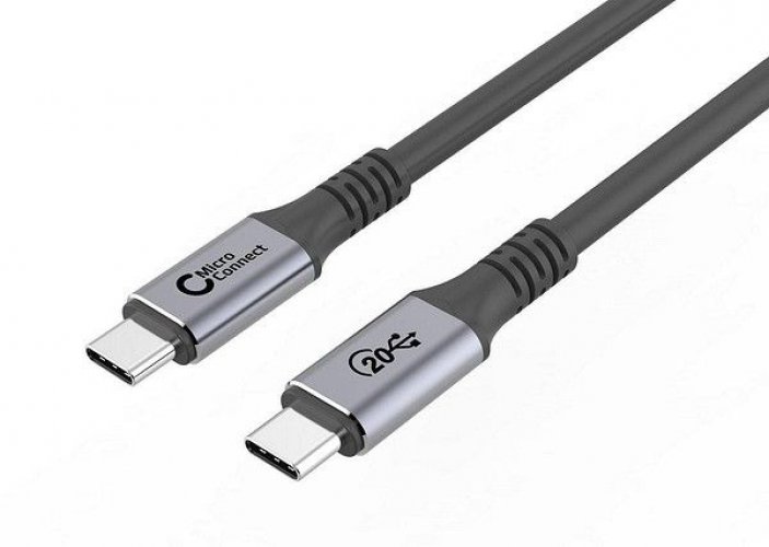 MicroConnect USB-C to USB-C 5m 100W, 20Gpbs, 4K60Hz musta