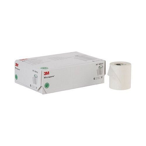 Micropore teippi 50mm valkoinen. 9,1m kuitukangas 6rll