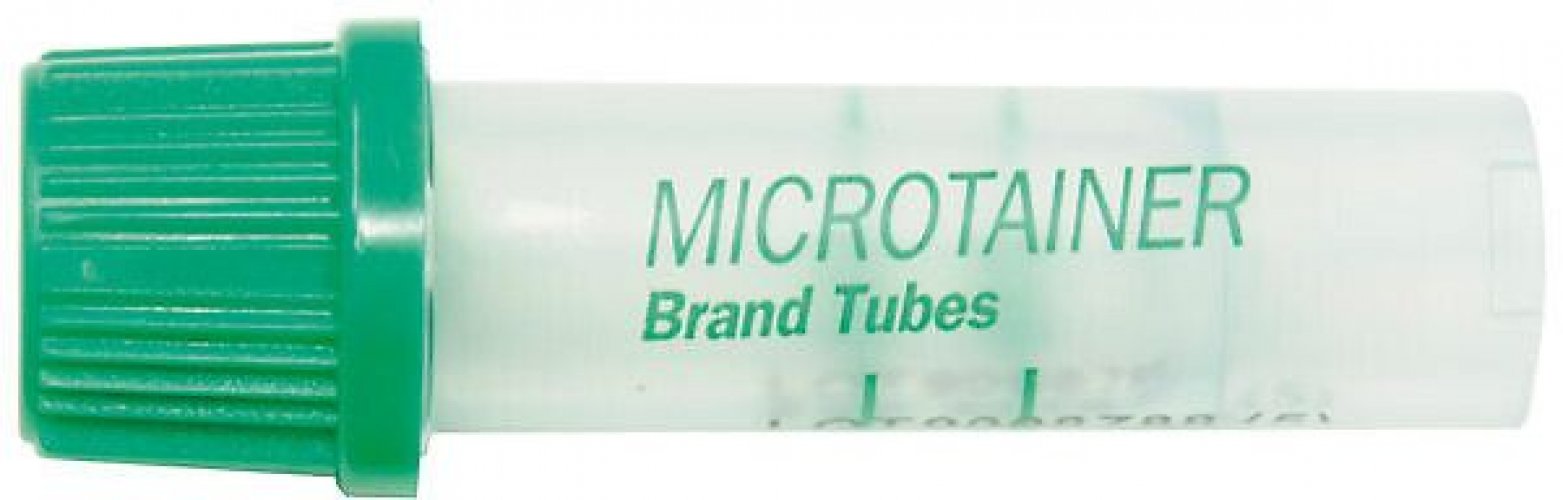 Mikronäyte Microtainer li-hep