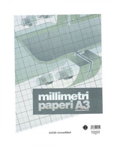 Millimetripaperi A3/20 oranssi