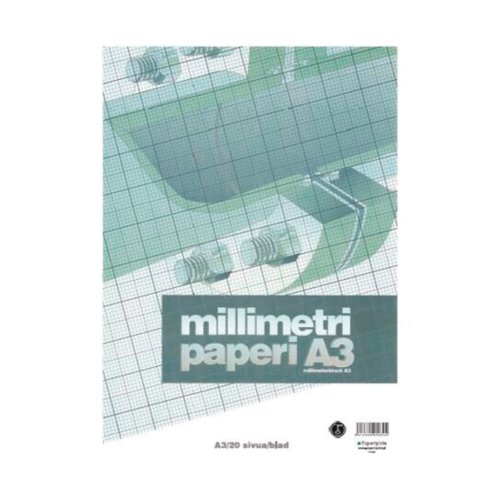 Millimetripaperi Paperipiste a3/20 orans