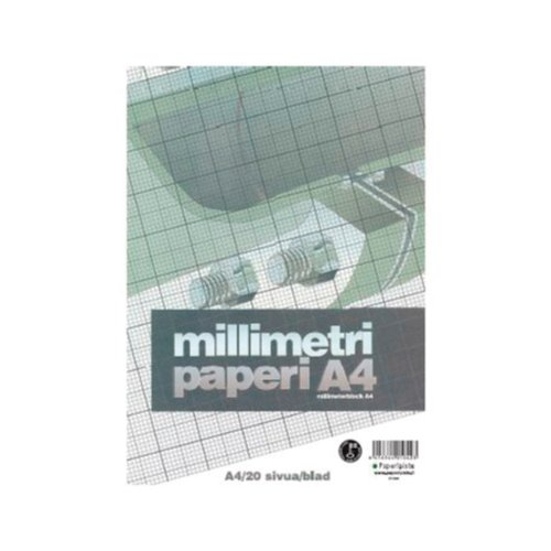 Millimetripaperi Paperipiste a4/20 orans