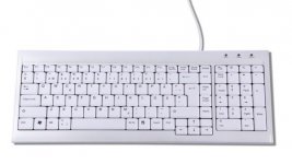 Näppäimistö Ergoslim Space Saver mini langallinen (4049SI)