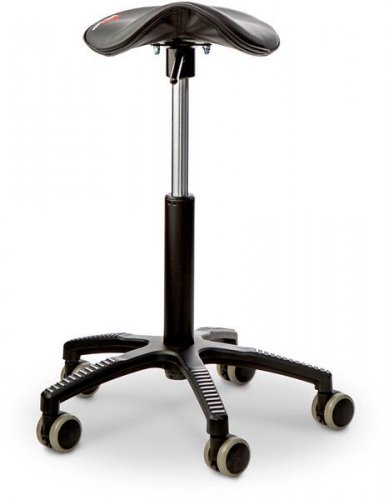 Satulatuoli GetUp Saddle on pienikokoinen siro tyylikäs ja helpposäätöinen keveä satulatuoli joka mukautuu kehollesi. Satulatuolin musta päällinen on keinonahkaa. Katso muita työtuoleja työtuoli.fi verkkokaupasta.