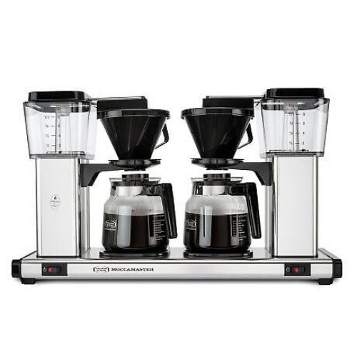 Moccamaster kahvinkeitin Manual Double Polished silver