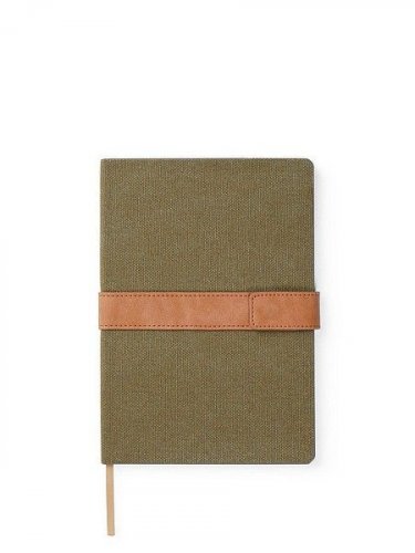 Muistikirja A5 Bosler viivat vihreä