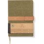Muistikirja A5 Bosler viivat vihreä