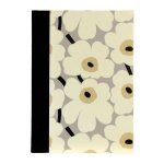 Muistikirja Marimekko Unikko harmaa/musta A5