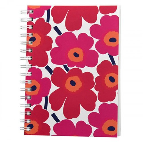 Muistikirja Marimekko Unikko punainen A5