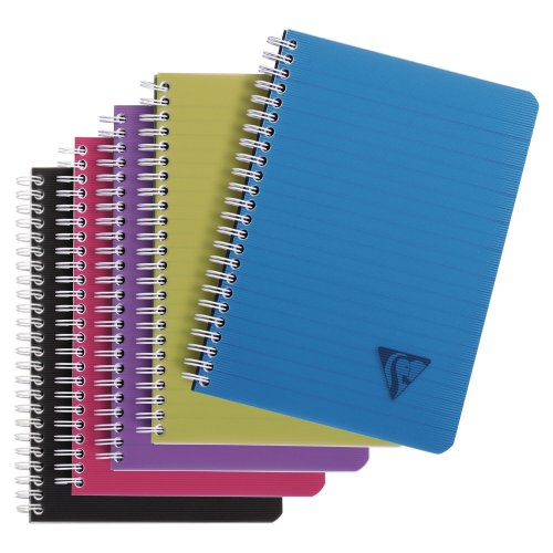 Muistikirja Clairefontaine linicolor intensive a5/90 viivoitettu