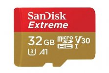 Muistikortti Sandisk 32GB Extreme MicroSDHC