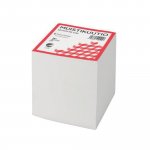 Muistikuutio 10x10x10cm valkoinen