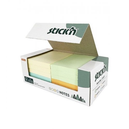 Muistilappu 76x76mm 4 väriä 12x100kpl