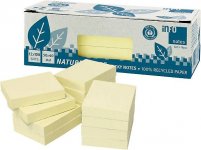 Muistilappu Info Notes eko 50x40mm keltainen 12x100kpl