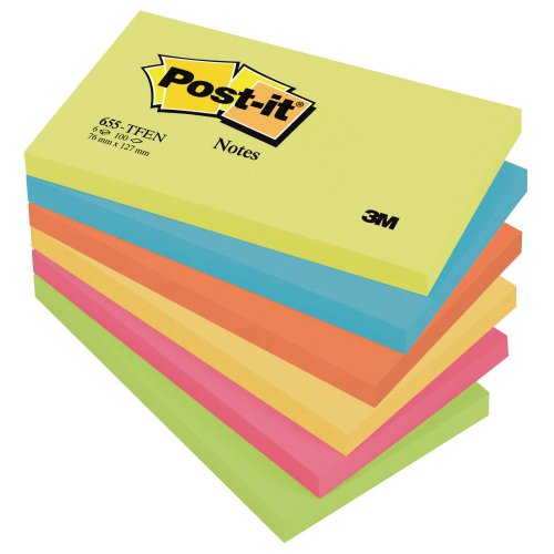 Muistilappu post-it 76x127 energetic 6kpl