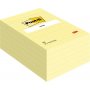 Muistilappu Post-it Canary Yellow 102x152mm viivat 6x100kpl