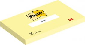 Muistilappu Post-it Canary Yellow 76x127mm 12x100kpl