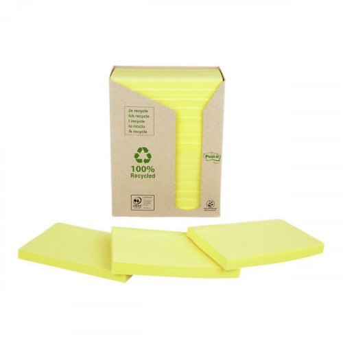 Muistilappu Post-it Canary Yellow 76x127mm keltainen 16x100kpl