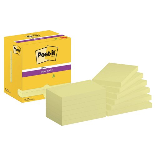 Muistilappu Post-it® super sticky 76 x 127mm 12kpl