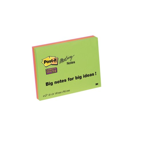 Muistilappu Post-it® super sticky a6 värilajitelma 4kpl