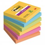Muistilappu post-it s/s 76x76mm carnival 6kpl