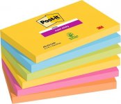 Muistilappu Post-it Super Sticky Carnival 76x127mm 6x90 kpl