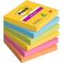 Muistilappu Post-it Super Sticky Carnival. 76x76mm 6x90kpl