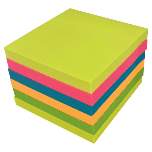 Muistilaput Lyreco premium 75 x 75 mm kesän värit 1 kpl=6 nidettä 6kpl