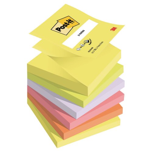Muistilaput Z-notes Post-it® viestilappu 76 x 76mm neonvärit 6kpl