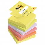 Muistilaput Z-notes post-it viestil 76x76mm neon 6kpl