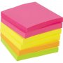Muistilaput Z-notes viestilappu 76x76mm 6 neonväriä 6x100kpl