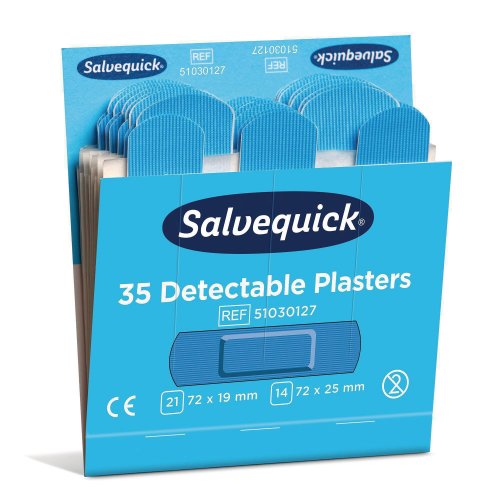 Muovilaastari Salvequick 51030127 sininen 210kpl